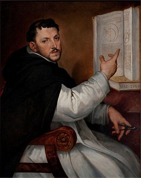 Portrait of Ignazio Danti, in Dominican garb, by Bartolomeo Passarotti, before 1586, Musée des beaux-arts de Brest (Wikimedia commons)