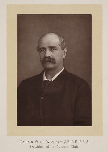 Portrait of William de Wiveleslie Abney, photograph by Arthur J. Melhuish, 1889, Royal Photographic Society Collection at the National Media Museum (Wikimedia commons)