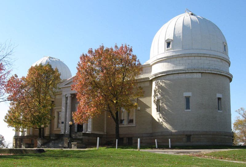 Allegheny Observatory, built in 1912 through the efforts of John Brashear and with the financial support of William Thaw, modern photograph (pitt.edu)
