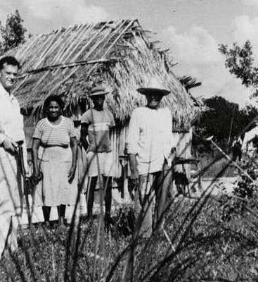 James Bond in the field in the West Indies, undated photograph, 1930s? (courtesy of Robert M. Peck and the archives of the Academy of Natural Sciences, Philadelphia)