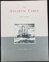 Paper front cover, The Atlantic Cable, by Bern Dibner, Burndy Library, 1959 (author’s copy)