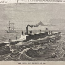 Torpedo boat Destroyer, designed and built by John Ericsson, steel-engraving, Scientific American, vol. 60(12), p. 183, Mar. 23, 1889 (The Linda Hall)