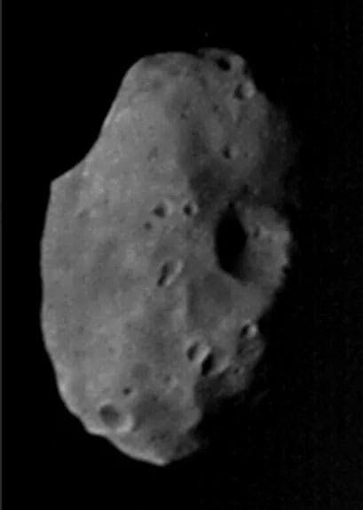 The Martian moon Phobos, photograph by Mariner 9, 1971, NASA/JPL (planetary.org)
