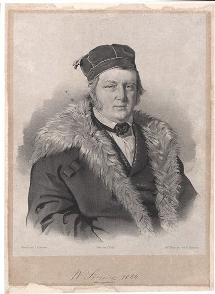 Portrait of F.G.W. von Struve, engraving, 1844 (10minuteastronomy.files.wordpress.com)