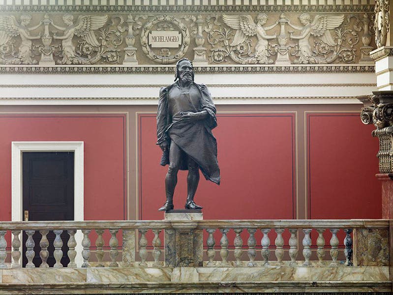 Michelangelo, bronze sculpture by Paul Wayland Bartlett, Library of Congress reading room (Wikimedia commons)