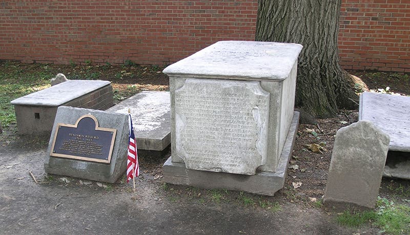 Gravesite of Benjamin Rush and his family, Christ Church Burial Ground, Philadelphia (findagrave.com)