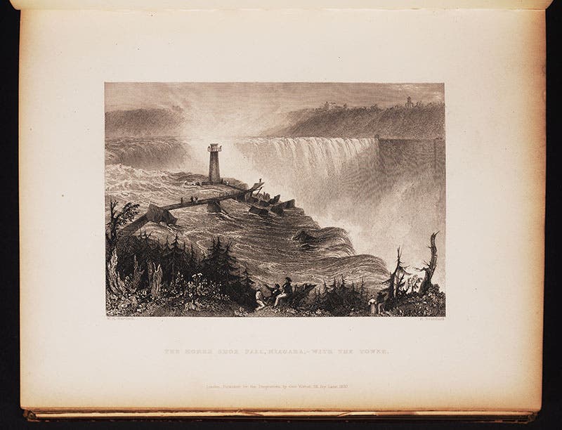 Horseshoe Falls, Niagara, in William H. Bartlett, American Scenery, 1840.