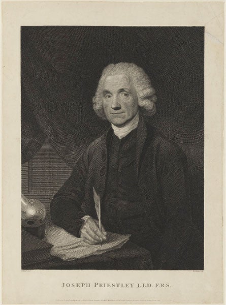 Portrait of Joseph Priestley, engraving after William Artaud, 1795 (National Portrait Gallery, London)