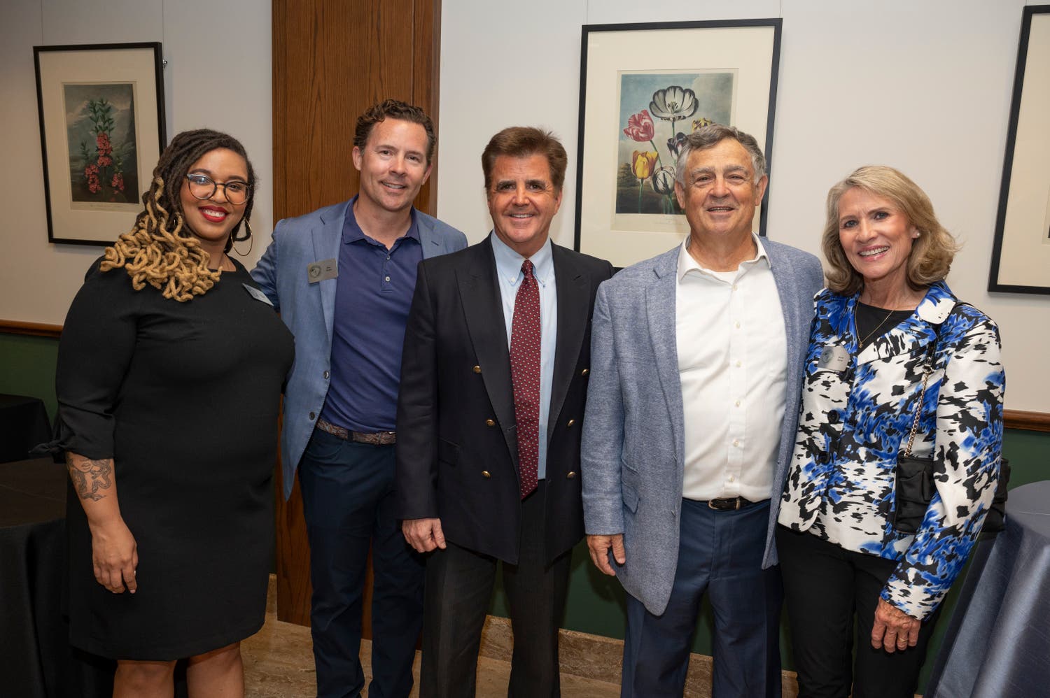 Brian Kenny and guests at Linda Hall Library reception