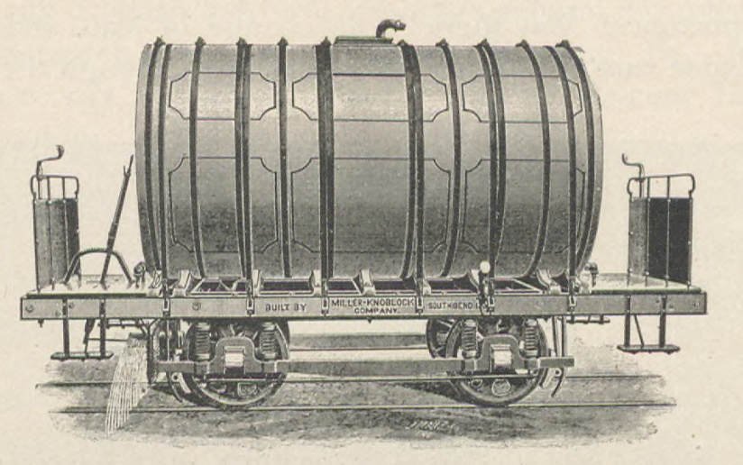 Trains raised considerable dust, which swirled into open windows. Both water and oil sprinkler cars were used to settle the dust, with oil being by far the more effective.