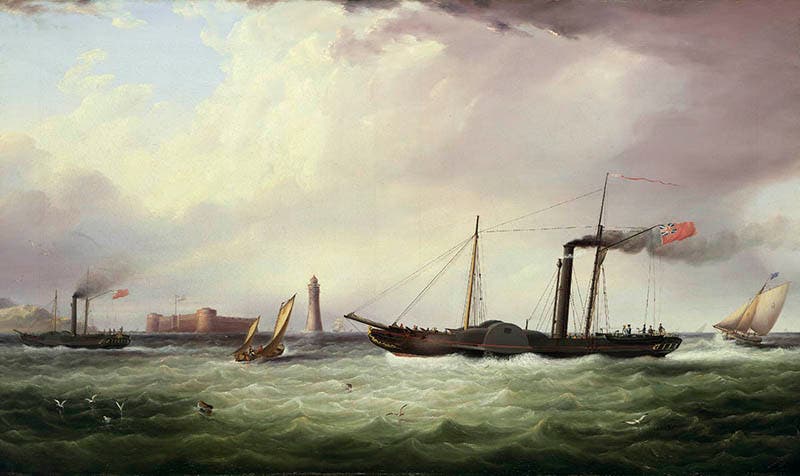 The Paddle Steamer Ariel, oil on canvas, Samuel Walters, 1831 (Royal Museums Greenwich)