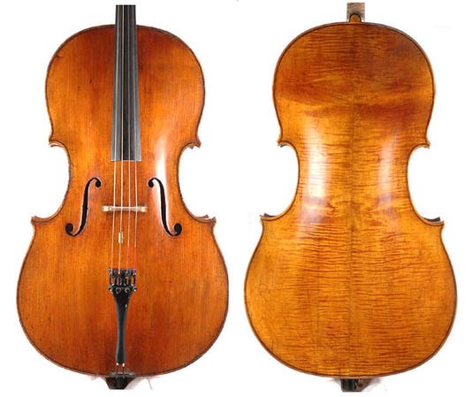 The General Kyd Stradivari cello, restored by Rafael Carrabba, photographs (tarisio.com)