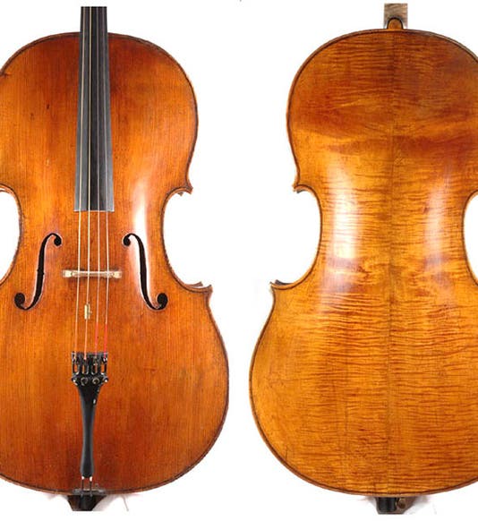 The General Kyd Stradivari cello, restored by Rafael Carrabba, photographs (tarisio.com)