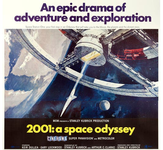 Movie poster for <i>2001: A Space Odyssey</i>, 1968 (Heritage Auctions)