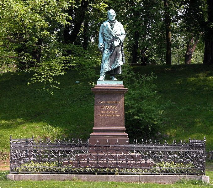 Statue of Gauss, Braunschweig, Germany (Wikimedia commons)