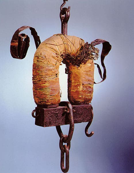 The Yale electromagnet, built by Joseph Henry for Yale College, 1831, modern photo (commons.princeton.edu)