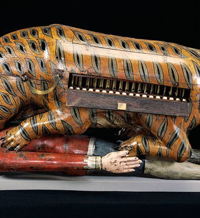 Tippoo’s tiger, automaton, 1795 (Victoria and Albert Museum)