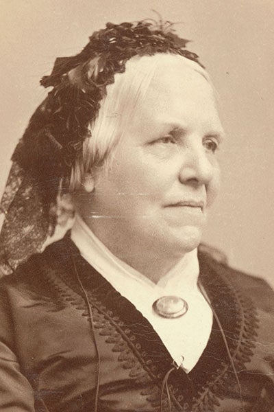 Portrait of Lucy Sistare Say, photograph, ca 1863, in the archives of the Academy of Natural Sciences, Philadelphia (ansp.org)