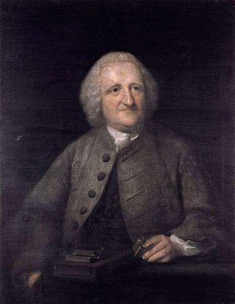 Portrait of John Dollond, by Benjamin Wilson, undated, Royal Museums, Greenwich (Wikimedia commons)
