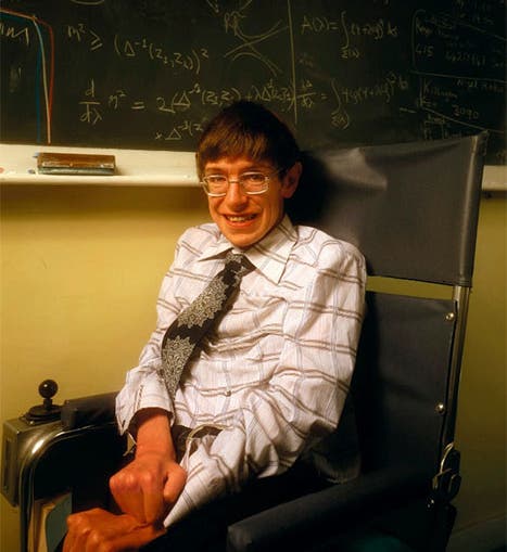 Portrait of Stephen Hawking, photograph by Denis Waugh, 1978, National Portrait Gallery, London (npg.org.uk)