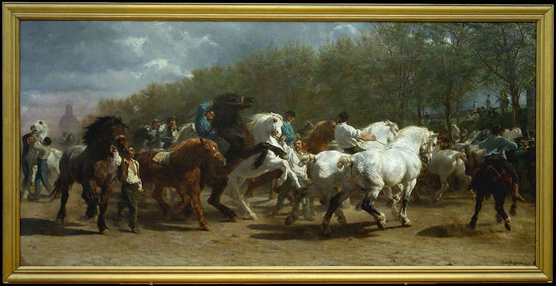 The Horse Fair, by Rosa Bonheur, oil on canvas, 1852-55 (Metropolitan Museum of Art)