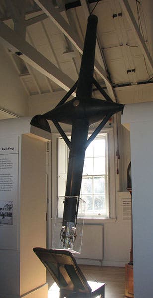 Ten-foot transit instrument, built by Edward Troughton for Greenwich Observatory, 1816, now at Flamsteed House, Royal Observatory, Greenwich (Royal Greenwich Museums)