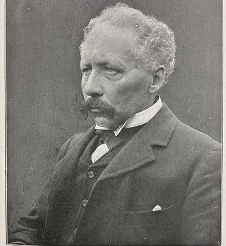 Portrait of William Bateson, Report of the Third International Conference on Genetics, 1906; fig. 20, p. 76,1907 (Linda Hall Library)