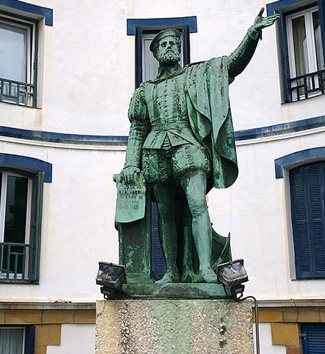Statue of Juan Elcano, Getaria, Spain (getariaturismo.eus)