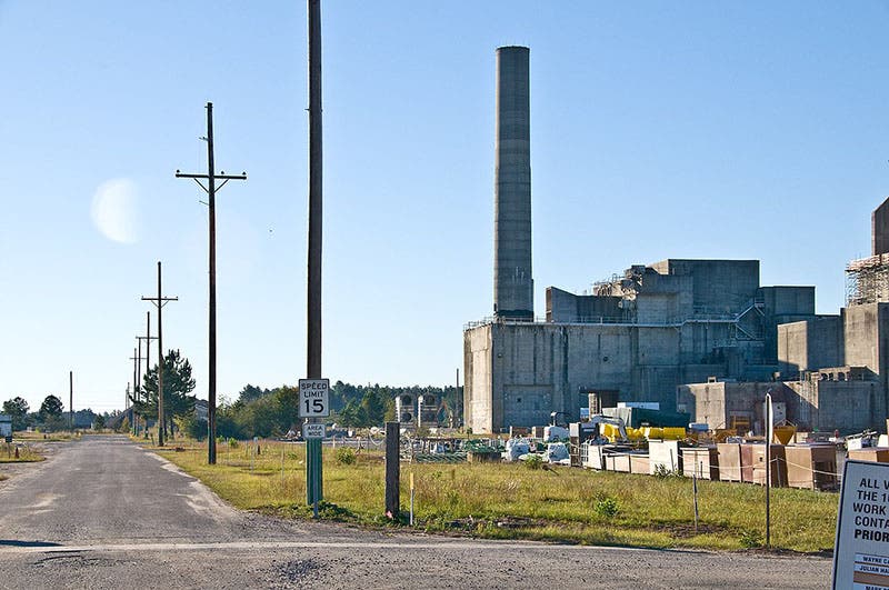 P Reactor at Savannah River Site, South Carolino, where the first neutrino was detected by Frederick Reine and Clyde Cowan, 1956 (Wikimedia commons)