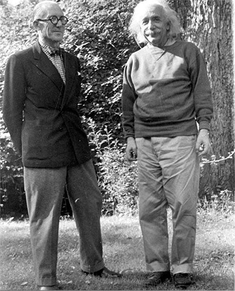 Nathan Rosen with Albert Einstein, photograph, early 1950s? (uk.wikipedia.org)