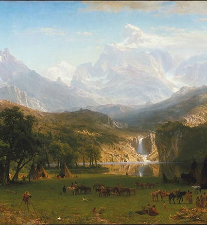 The Rocky Mountains, Lander’s Peak, by Albert Bierstadt, oil on canvas, 1863, Metropolitan Museum of Art, New York (metmuseum.org)