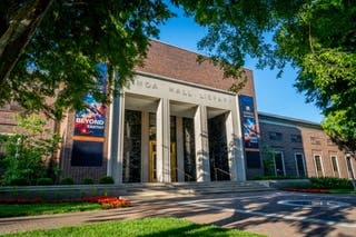 Photo of Library main entrance by Troy Thomas, Summit Studios