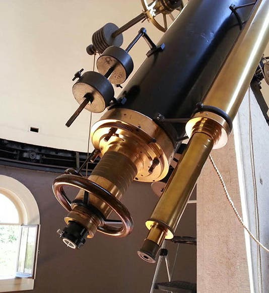 12 ¼“ refracting telescope, made by Henry Fitz for Detroit Observatory in Ann Arbor, Michigan, 1857 (wemu.org)
