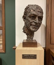 Portrait bust of Enrico Fermi, bronze, by Robert Berks, 1966, Linda Hall Library (Linda Hall Library)