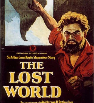 Movie Poster, <i>The Lost World</i>, 1925, with Wallace Beery as Professor Challenger (arthur-conan-doyle.com)