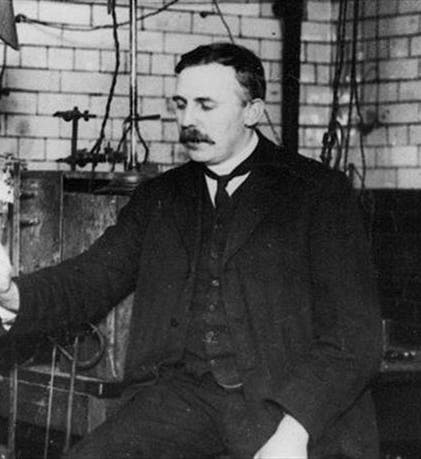 Ernest Rutherford at the University of Manchester, photograph, ca 1911 (visitmanchester.com)