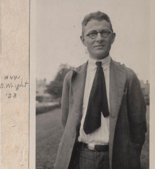 Sewall Wright, photograph, 1923, Marin Biological Laboratory archives (historyofinformation.com)