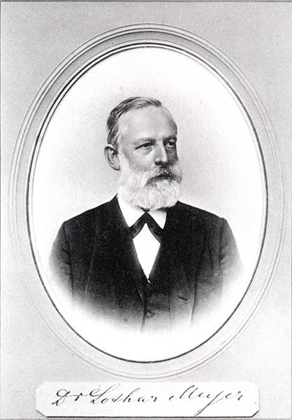 Portrait of Lothar Meyer, engraving, undated, Smithsonian Institution Libraries (Wikimedia commons)