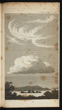 Cirrus, cumulus, and stratus clouds, <i>Philosophical Magazine</i>, 1803 (Linda Hall Library)