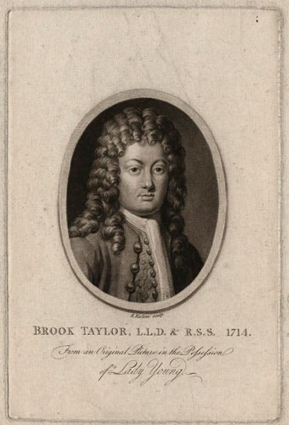 Portrait of Brook Taylor, by Richard Earlom, mezzotint, 1793, National Portrait Gallery, London (npg.org.uk)