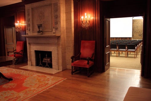 Photo of Linda hall Library auditorium from Drawing Room