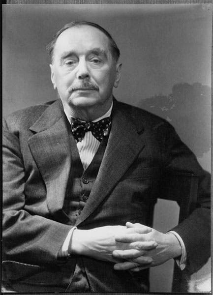 Portrait of H.G. Wells, photo taken in 1939, one year after the “War of the Worlds” broadcast.