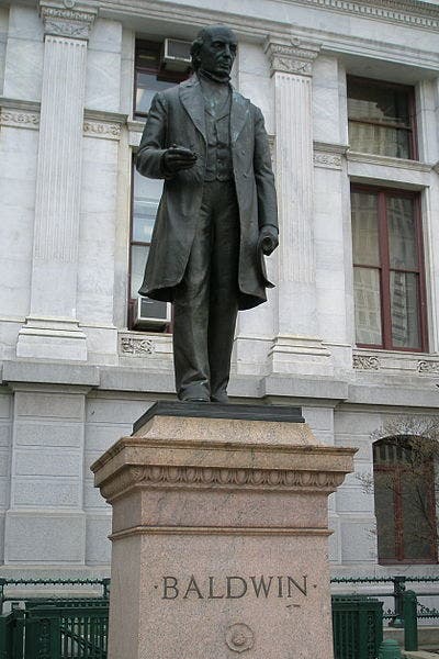 Statue of Matthias Baldwin, City Hall, Philadelphia (Wikimedia commons)