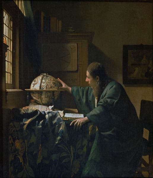 The Astronomer, by Johannes Vermeer, The Louvre, 1668 (essentialvermeer.com)
