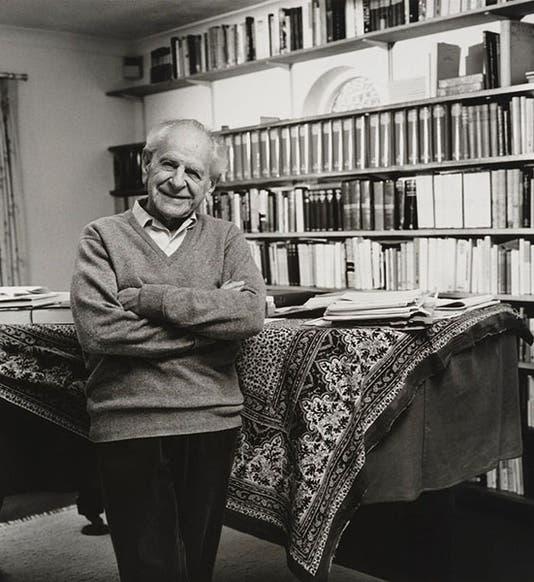 Portrait of Karl Popper, photograph by Lucinda Douglas-Menzies, 1988, National Portrait Gallery, London (npg.org.uk)