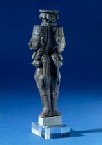 Small sculpture of ivory, a handle of some sort, one of the Nimrud ivories found by William Lotfus at Mosul, 1854-55, British Museum item 118102 (britishmuseum.org/collection)