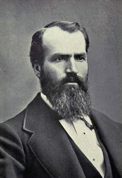 Portrait of Nathaniel P. Langford, photograph, ca. 1870 (Wikimedia commons)