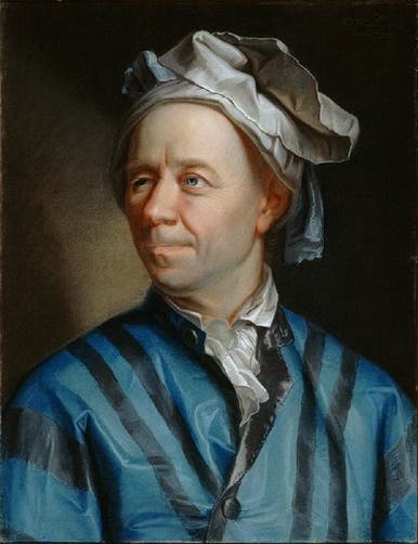 Portrait of Leonhard Euler by Jakob Handmann, pastel, 1753, Kunstmuseum, Basel (Wikimedia commons)
