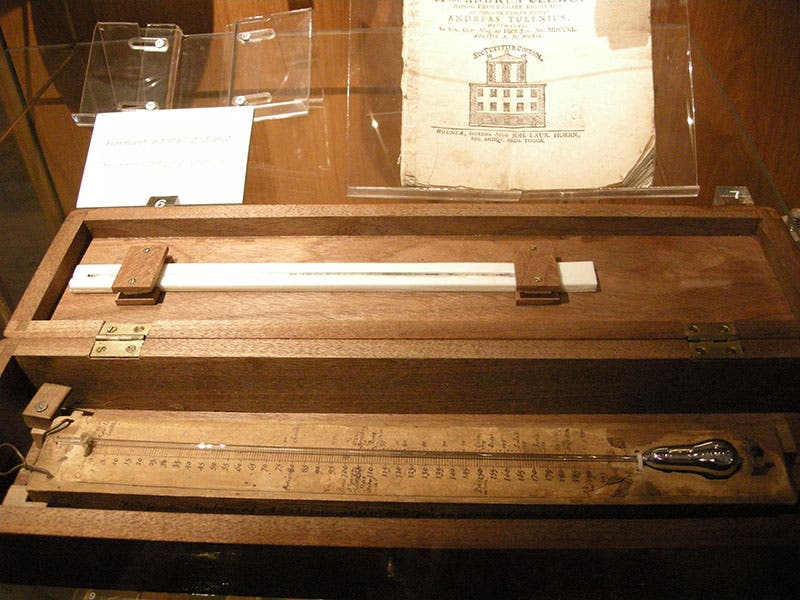 Original Celsius thermometer of 1742, on display in the Museum Gustavianium, Uppsala (Mélisande on flickr.com)