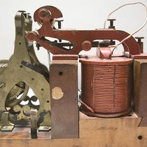 The original telegraph register, built by Alfred Vail, that received the first long-distance telegraph message in 1844, Cornell University (ithacajournal.com)